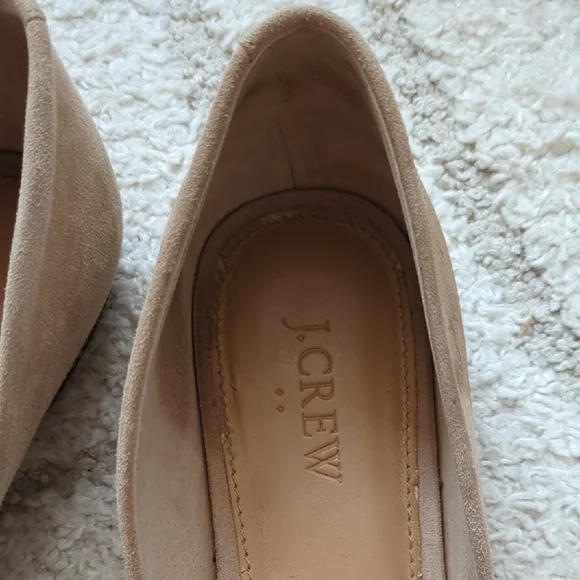 J. Crew Tan Suede Pointed-Toe Flats - Picture 3 of 6